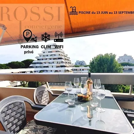 L'ideal Incas Avec Parking Prive Clim Wifi Et Piscine - Rossiconciergerie - Linge Inclus * La Grande-Motte